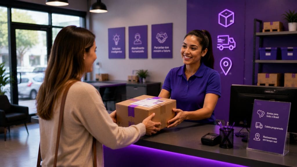 Hub logístico para franquias de logística e operações de e-commerce