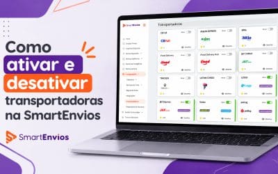 Como ativar e desativar transportadoras na SmartEnvios